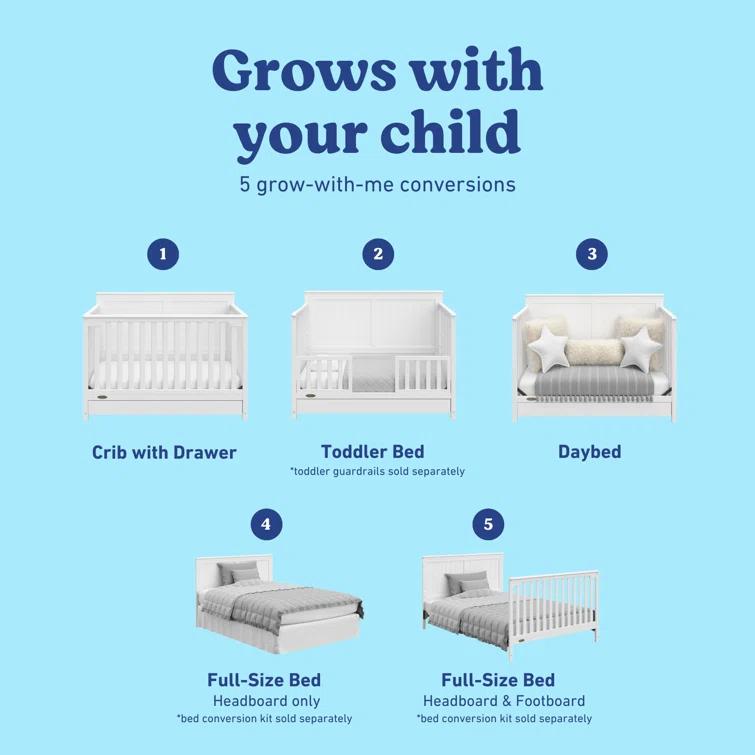 Hadley 5-in-1 Convertible Crib