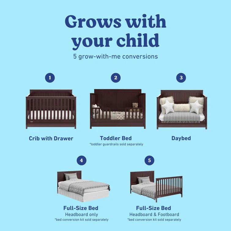 Hadley 5-in-1 Convertible Crib