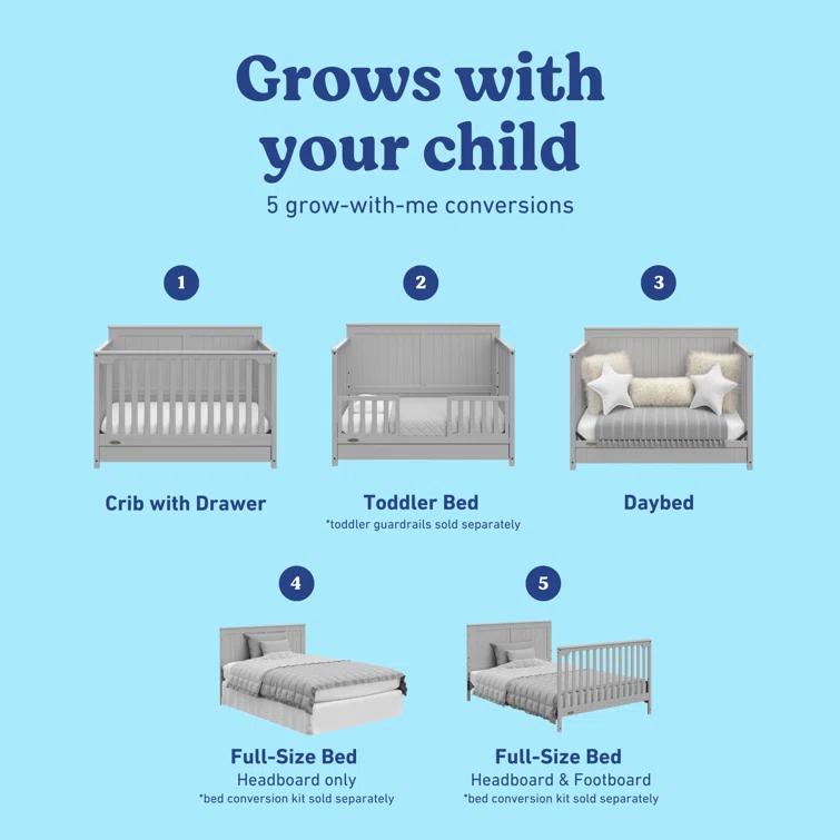 Hadley 5-in-1 Convertible Crib