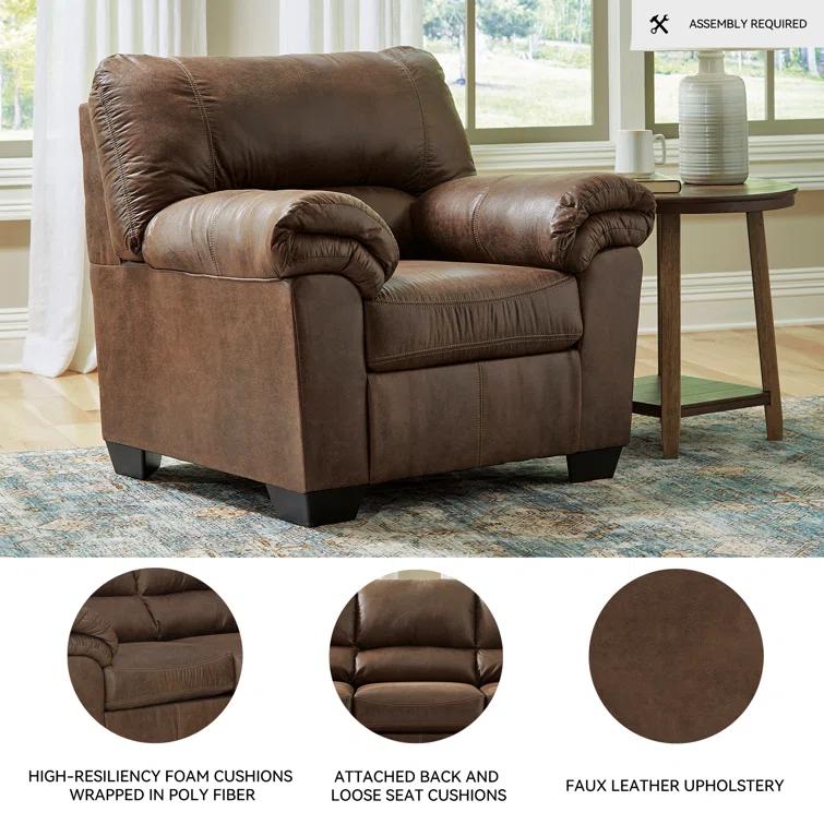 Antolin Faux Leather Armchair