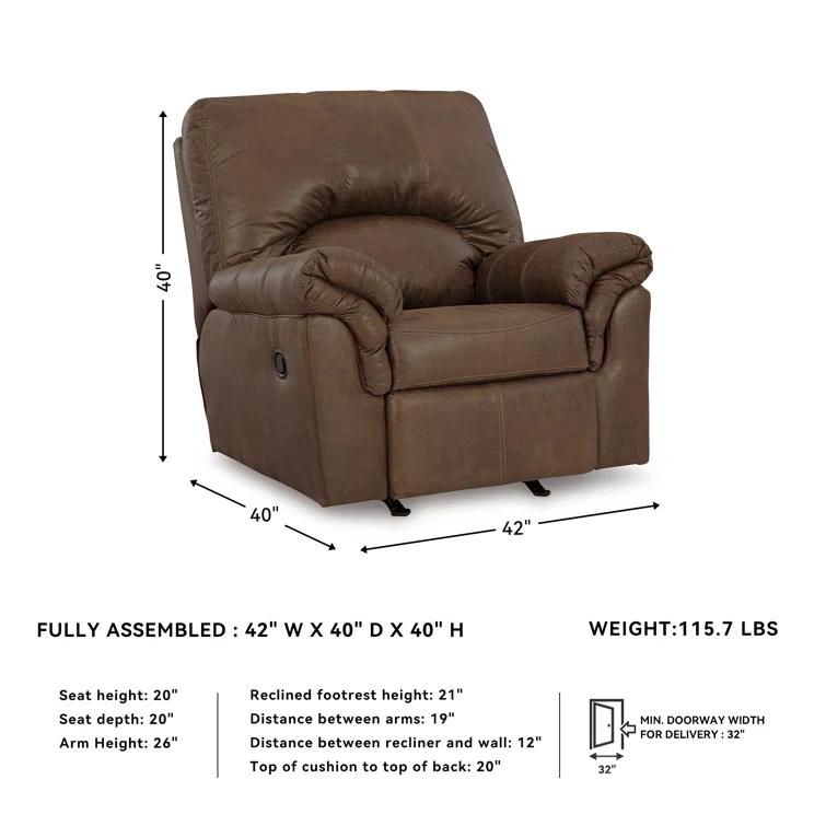Antolin Faux Leather Recliner