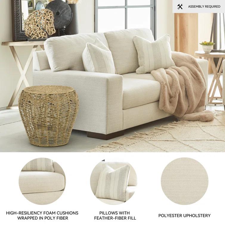 Calloway 70" Square Arm Loveseat with Reversible Cushions