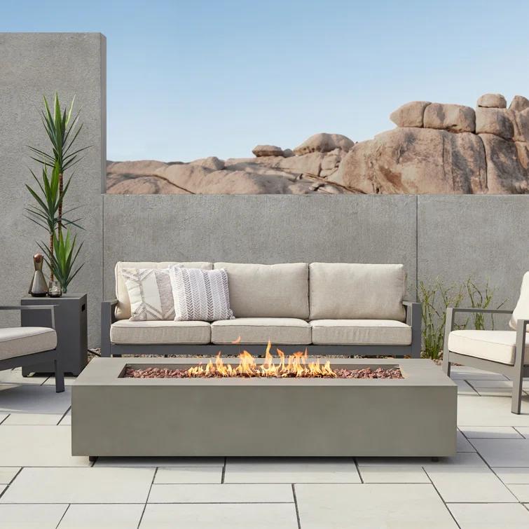 Real Flame AEGEAN Propane / Natural Gas Outdoor Fire Pit Table