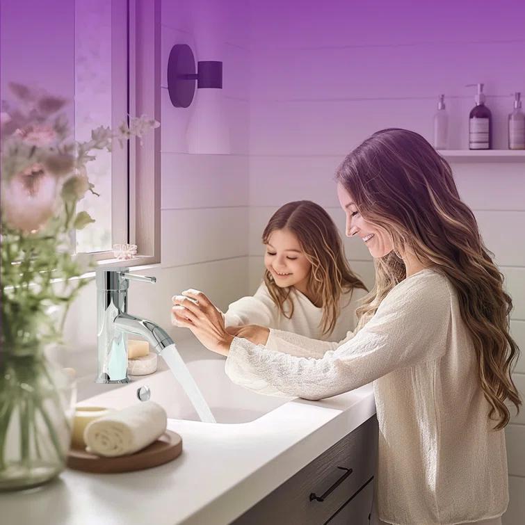Single-Hole Single-handle Bathroom Faucet with Drain Assembly