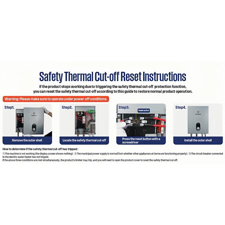 Westinghouse Apolo Performance 27 kW 6.3 GPM 240-Volt Smart WiFi Control Tankless Electric Water Heater