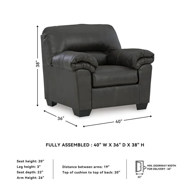Antolin Faux Leather Armchair