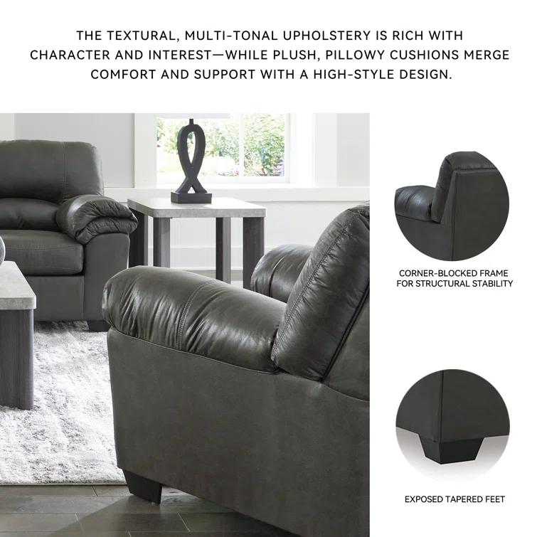 Antolin Faux Leather Armchair