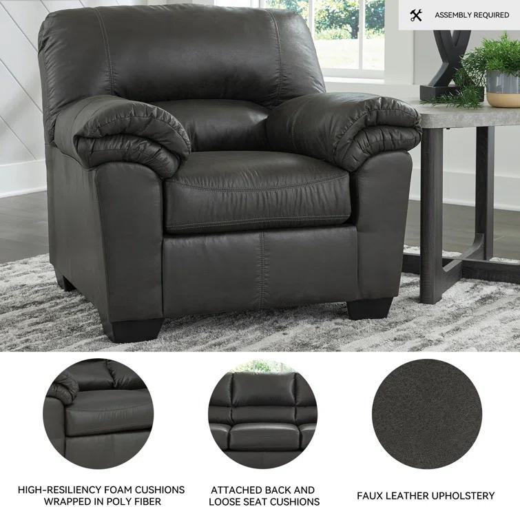 Antolin Faux Leather Armchair