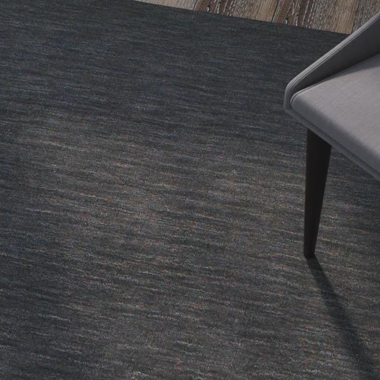 Handmade Tufted Wool Charcoal Area Rug