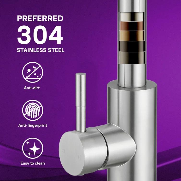 VIBRANTBATH Pull Out Kitchen Faucet