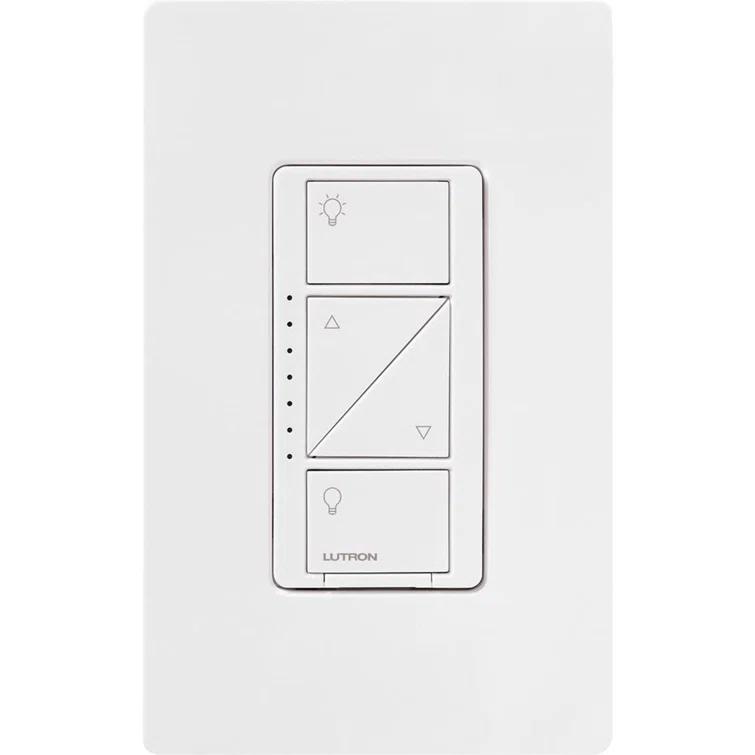 Lutron Caseta White 150 W Touch Smart-Enabled Dimmer Switch 1 pk