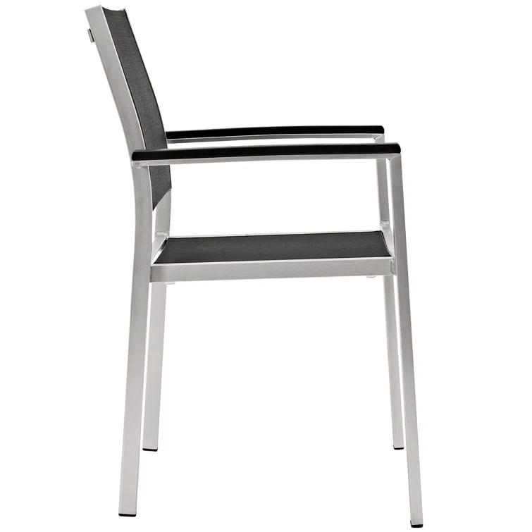 Modway Shore Dining Chair Outdoor Patio Aluminum (Set of 2)