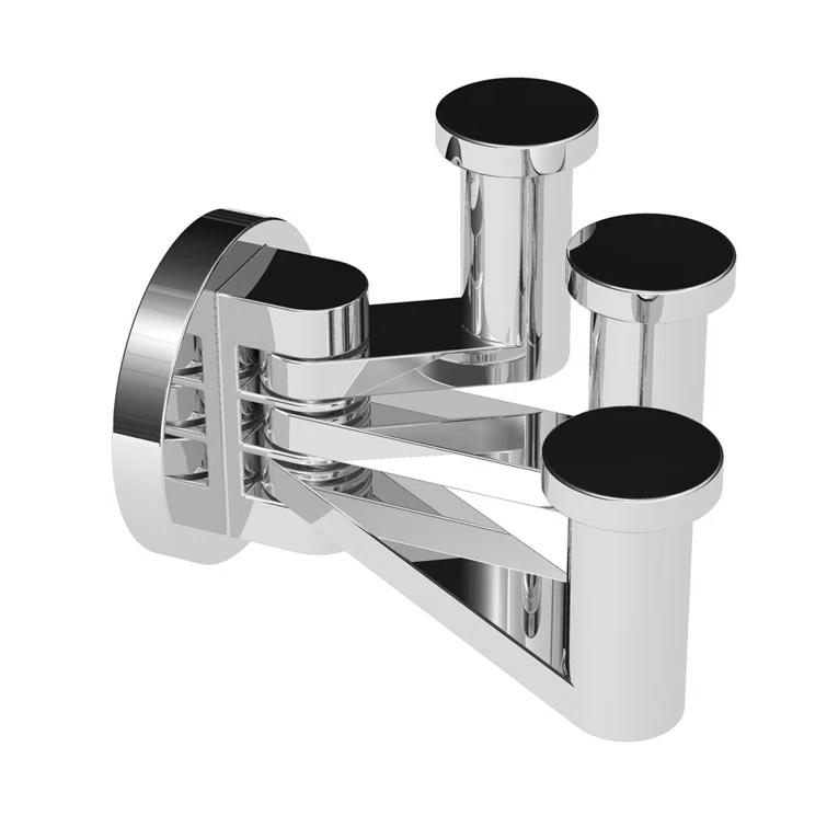 Kubic Pivoting Triple Robe Hook