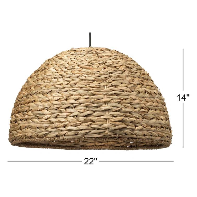 Shoreline Single Light Seagrass Pendant