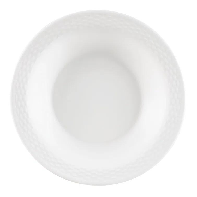 Basket Pasta Bowl, 10.25", White