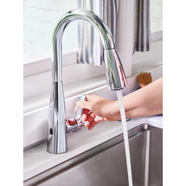 Haelyn Touchless Single-Handle Pulldown Sprayer Kitchen Faucet with MotionSense Wave and Power Clean