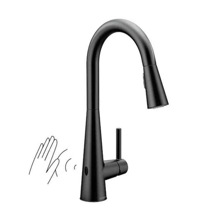 Moen Sleek MotionSense Wave Single Handle Pulldown Kitchen Faucet with Power Clean Technology
