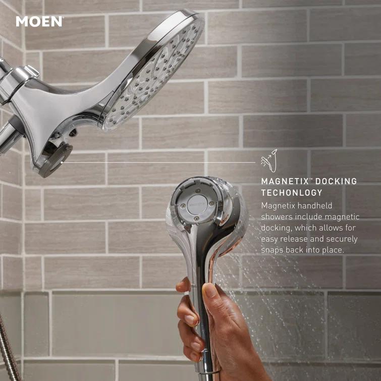 Verso 1.75 GPM Rainshower/Handshower Combination with Infiniti Dial and Magnetix Docking