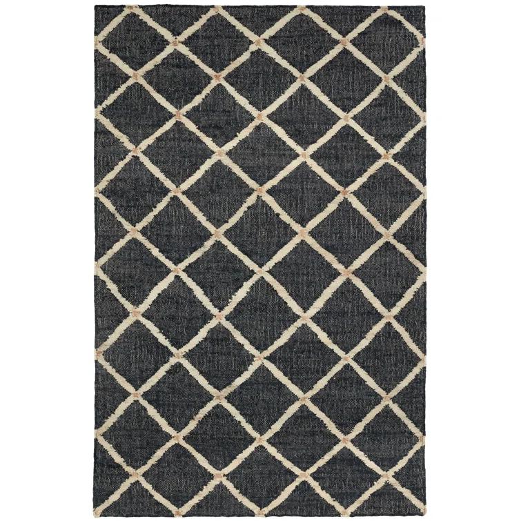 Kali Black Handwoven Jute Rug