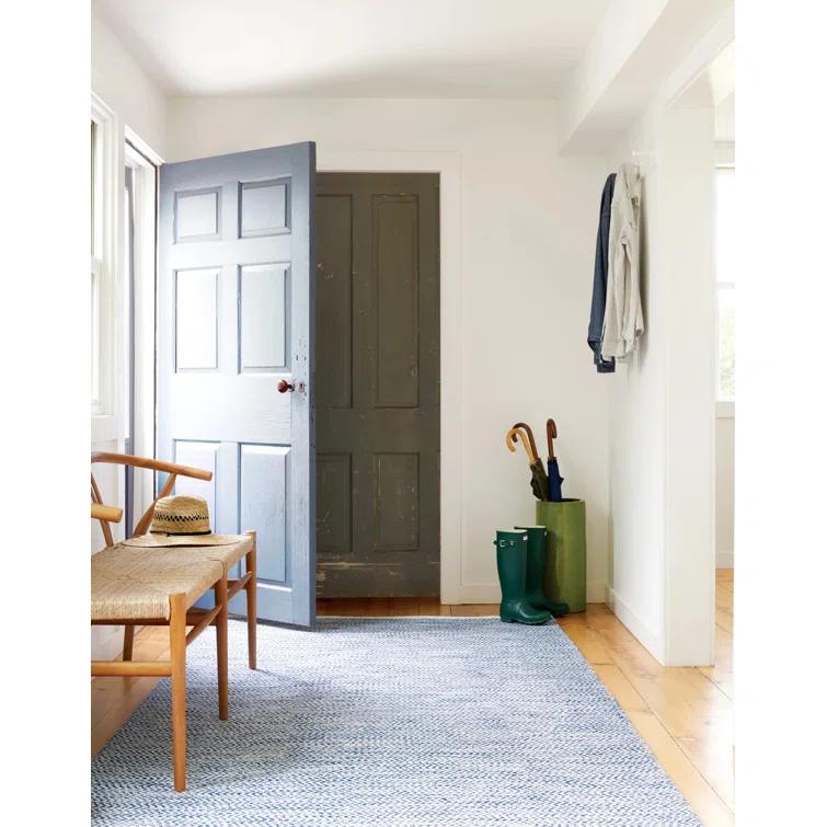Coastal Blue Handwoven Indoor/Outdoor Rug