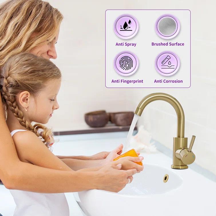 Hendrix Single Hole Bathroom Sink Faucet