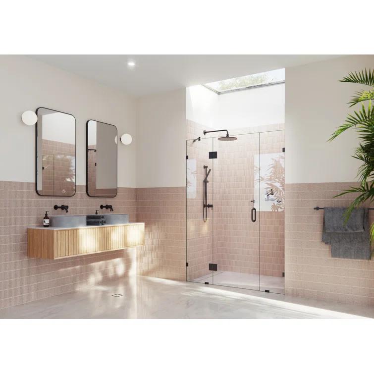 Stellar 58.75 in. x 78 in. Fully Frameless 3 Panel Inline Hinge Shower Door