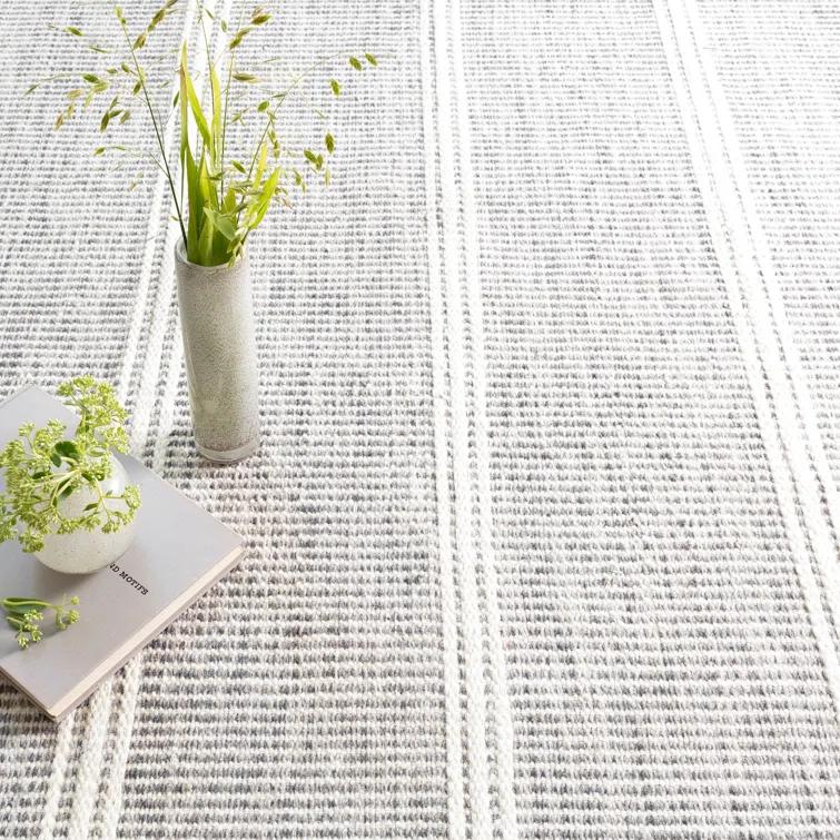 Malta Grey Handwoven Wool Rug
