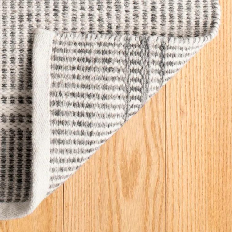 Malta Grey Handwoven Wool Rug