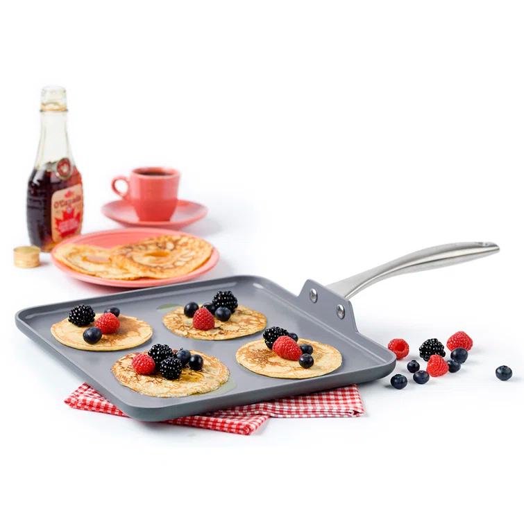 GreenPan Lima Healthy Ceramic Nonstick Hard-Anodized Rectangular Griddle