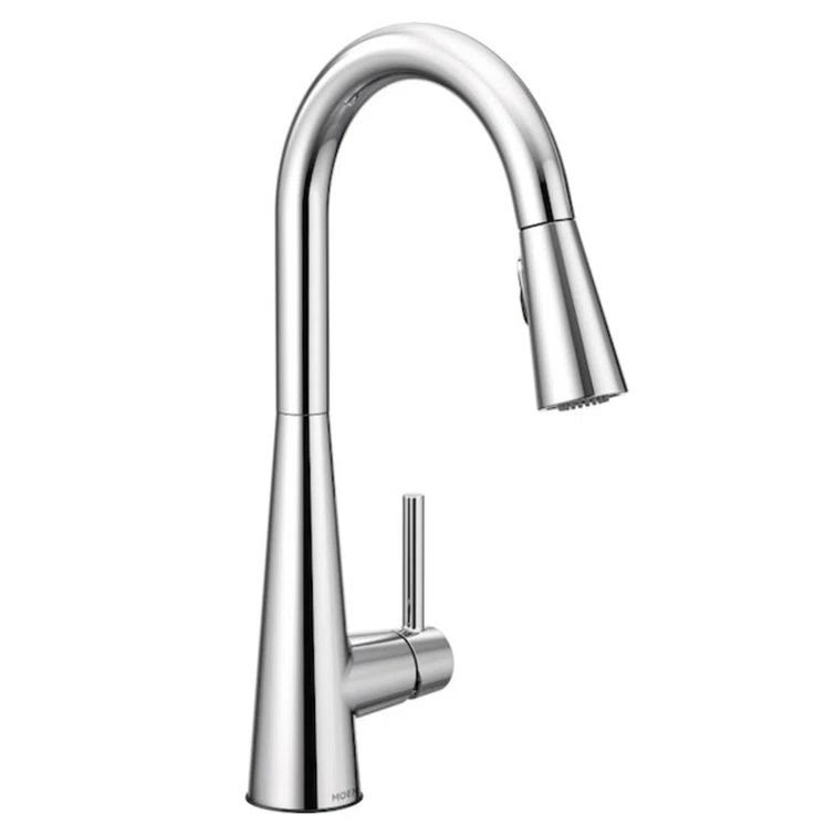 Moen Sleek Pull Down Single Handle Kitchen Faucet with Power Boost Technology and Duralock