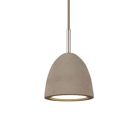 Extra Small White Concrete Pendant Light