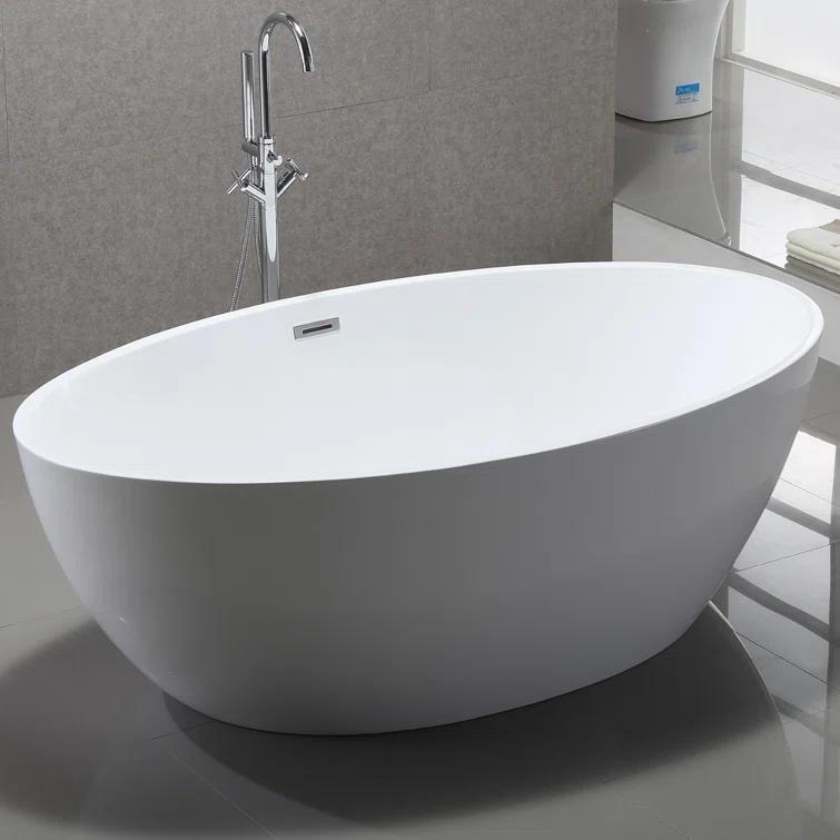 Freestanding Soaking Acrylic Bathtub