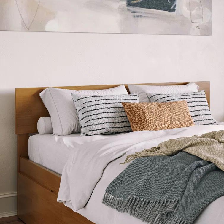 AFI Furnishings Orlando Solid Wood Platform Bed with Panel Footboard & Trundle