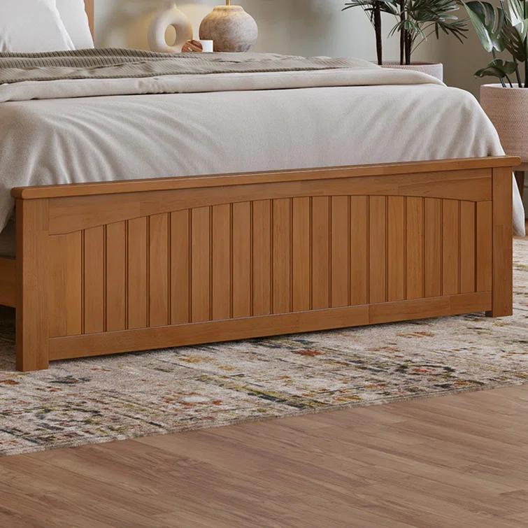 AFI Furnishings Nantucket Low Profile Solid Wood Platform Bed with Matching Footboard