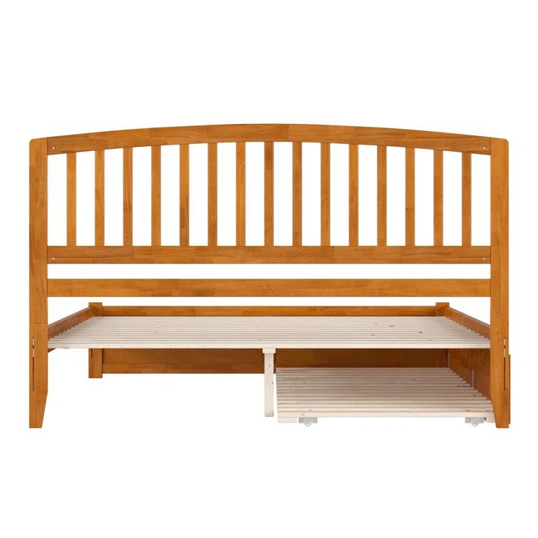 AFI Furnishings Richmond Solid Wood Platform Bed with Panel Footboard and Trundle