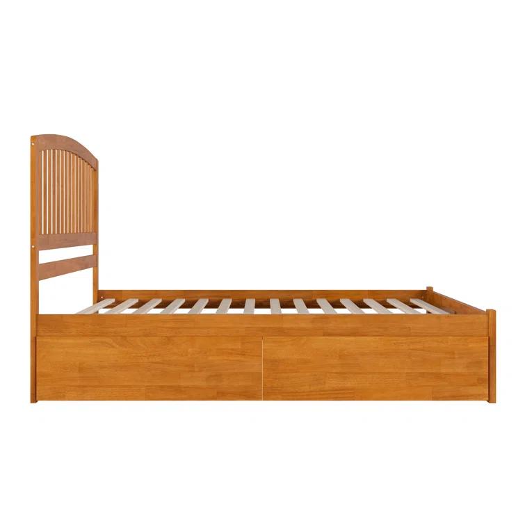 Solid Wood Platform Storage Bed