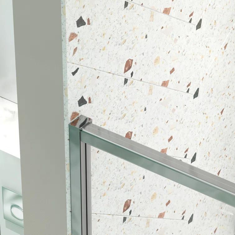 RAY'S RUGS & FLOORING LLC 12RRFR142461LTS 38-42" W x 71" H Pivot Frame Sliding Shower Door with 6mm Tempered Glass