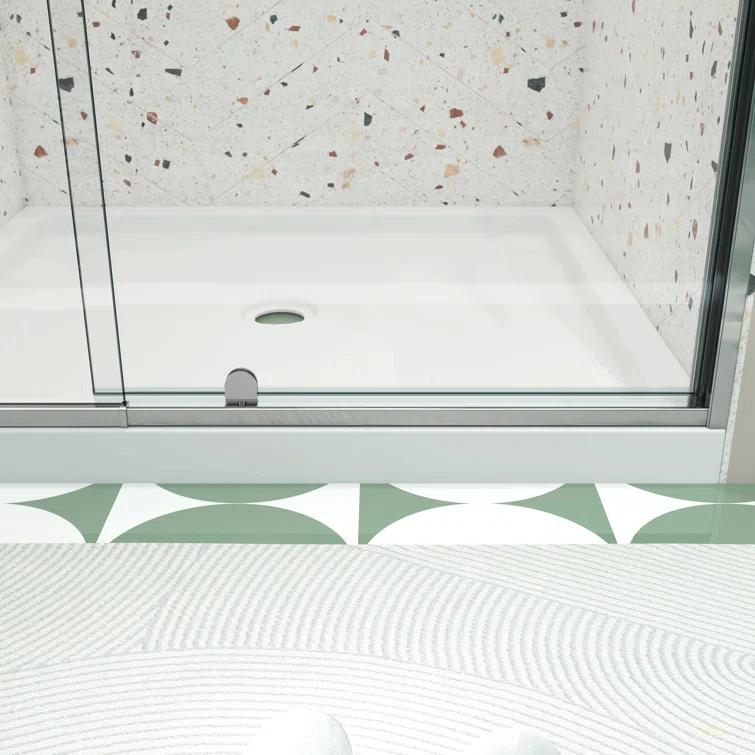 RAY'S RUGS & FLOORING LLC 12RRFR142461LTS 38-42" W x 71" H Pivot Frame Sliding Shower Door with 6mm Tempered Glass