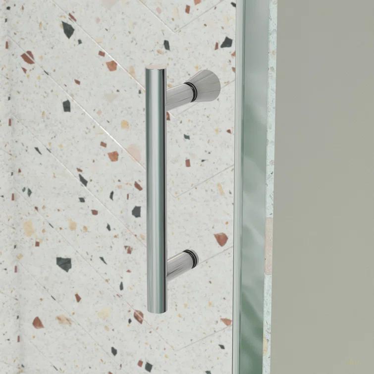 RAY'S RUGS & FLOORING LLC 12RRFR142461LTS 38-42" W x 71" H Pivot Frame Sliding Shower Door with 6mm Tempered Glass