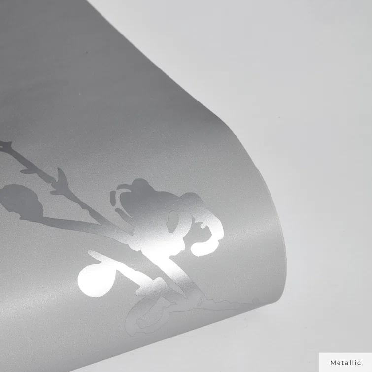 Tempaper & Co.® x Cynthia Rowley Bird Watching Removable Peel and Stick Wallpaper, Dove Gray, 56 sq ft: Vinyl, Self-Adhesive, Botanical