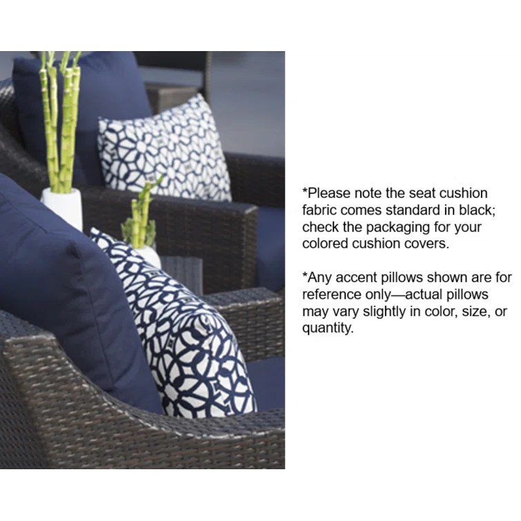 Wildon Home® Fionnula 30" Patio Bar Stool With Sunbrella Cushion Covers (Set of 2)