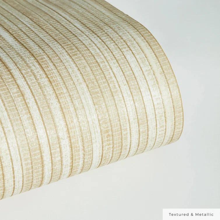 Tempaper & Co.® Faux Grasscloth Removable Peel and Stick Wallpaper, Textured Sand, 28 sq. ft.: Vinyl, Self-Adhesive, Beige
