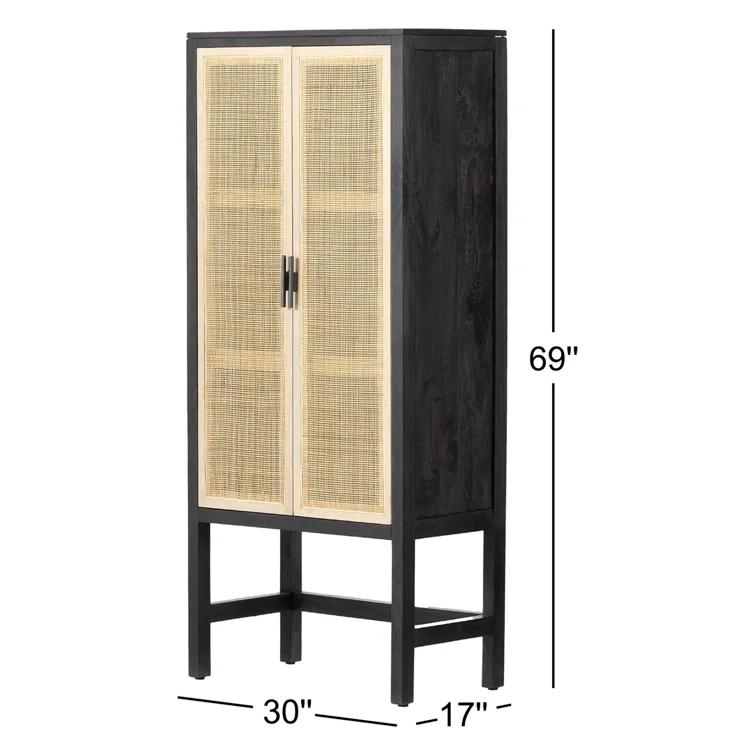 Boudreau Solid Wood Storage Cabinet