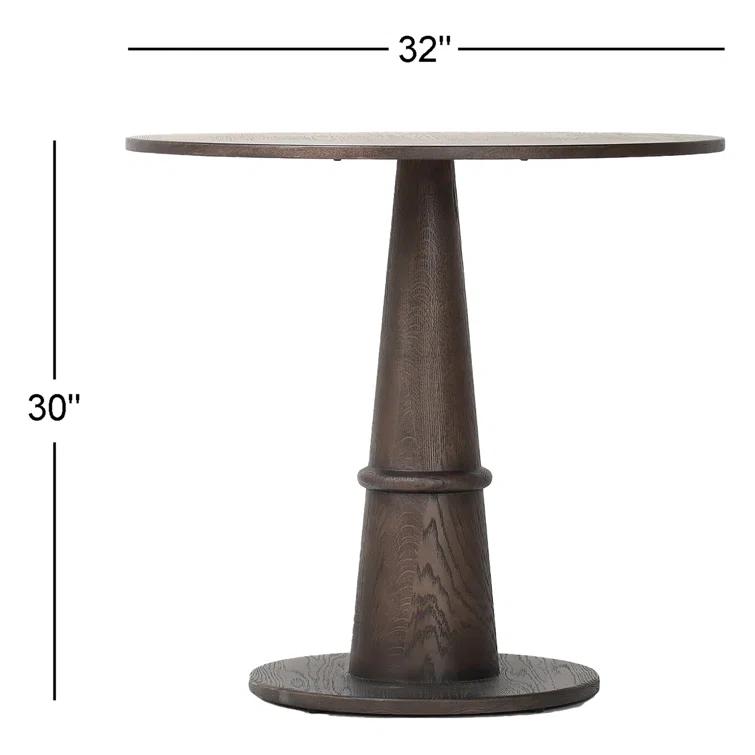 Melanie Bistro Table-Brown Oak