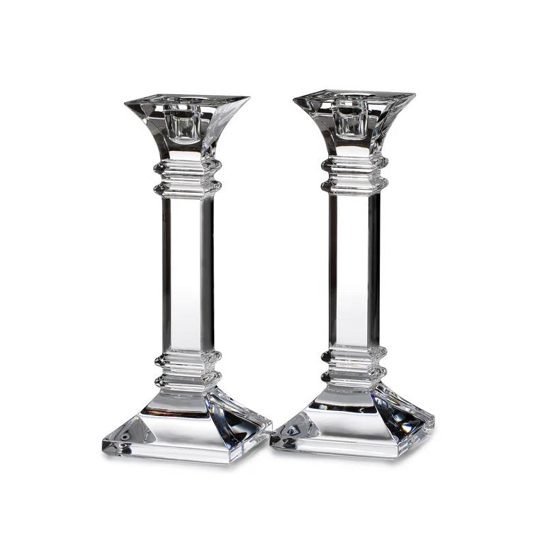 Treviso 2 Piece Crystal Tabletop Candlestick Set (Set of 2)
