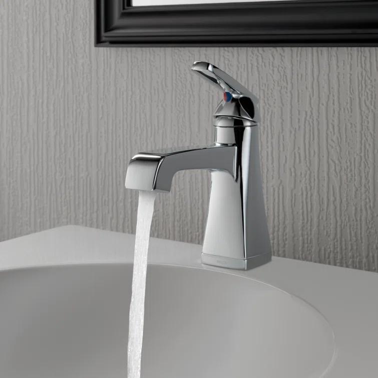 Ashlyn Single Hole Bathroom Faucet with Drain Assembly, Single Handle Bathroom Sink Faucet
