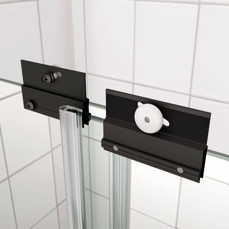 Bypass Shower Door, Sliding Door, With 1/4" Tempered Glass
