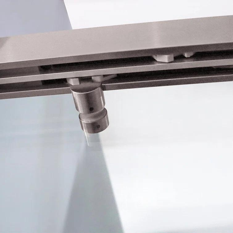 PET STOP LLC F5YDNC1F0736Q 60" Width x 76"Height Shower Doors with 3/8"(10mm) Clear Tempered Glass