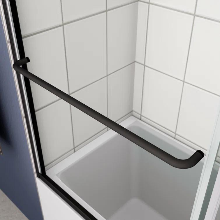 Bypass Shower Door, Sliding Door, With 1/4" Tempered Glass