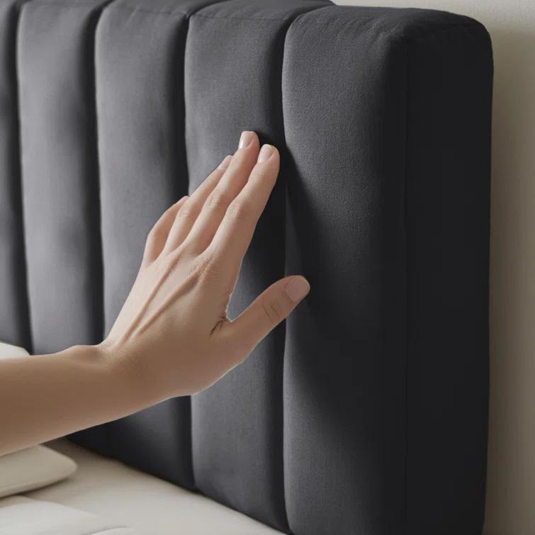 Chastelyne Upholstered Easy Assemble Wall Mounted Headboard